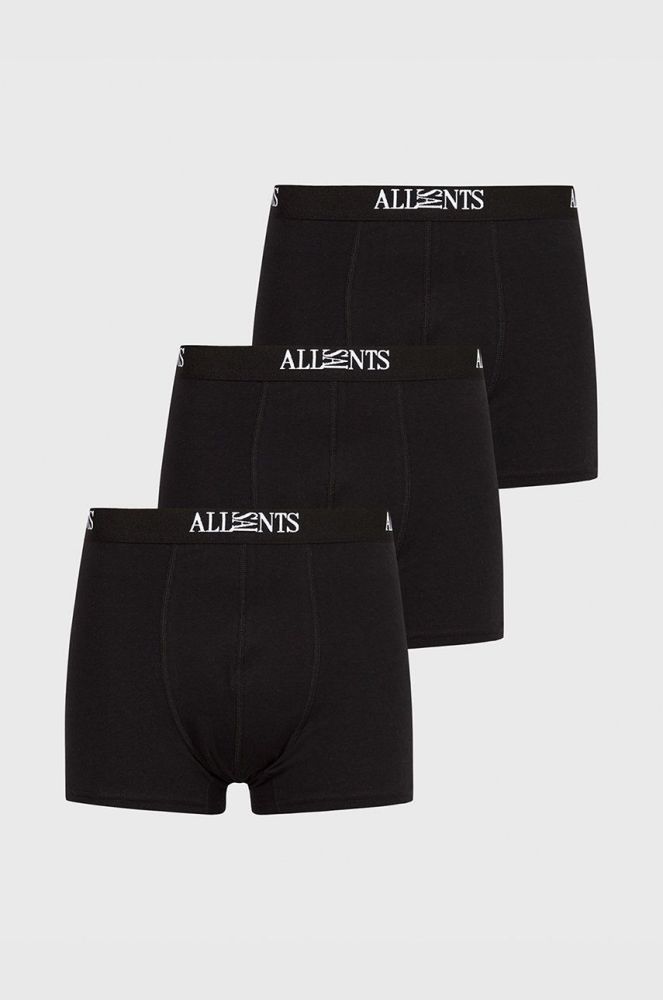 Боксери AllSaints (3-pack) чоловічі колір чорний