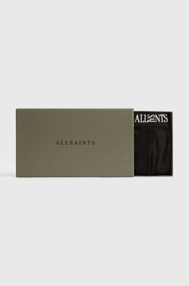 Боксери AllSaints (3-pack) чоловічі колір чорний фото 4