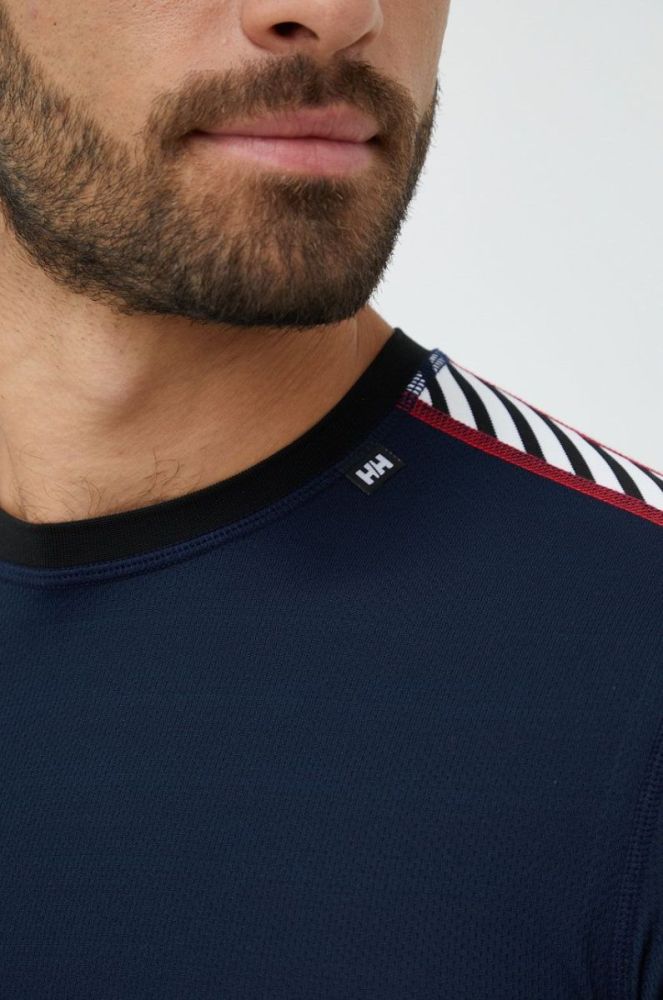 Функціональний лонгслів Helly Hansen колір синій фото 4