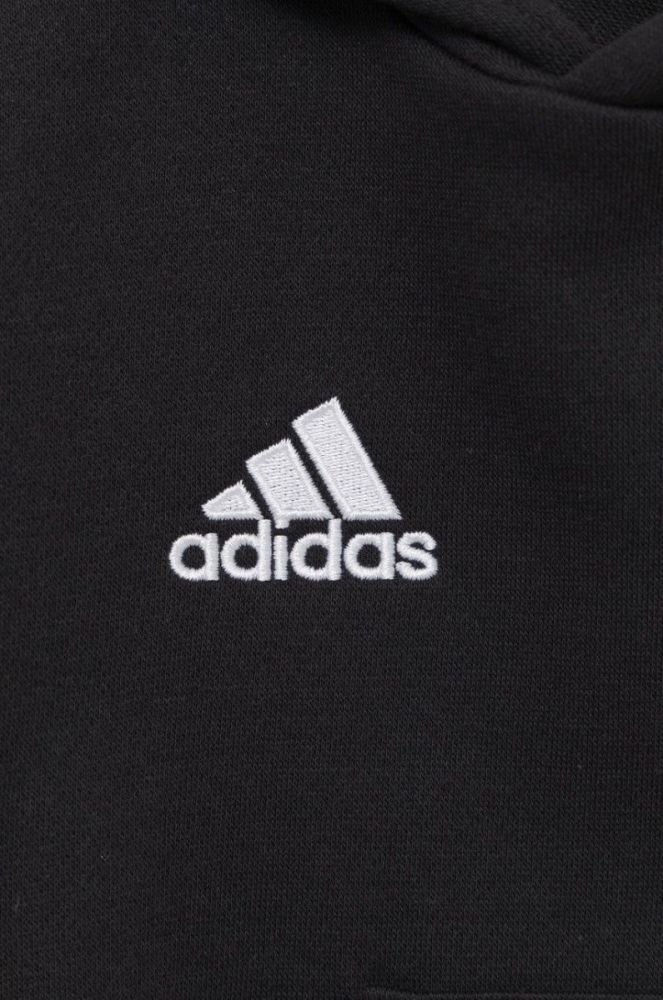 Дитяча кофта adidas Performance H57516 колір чорний однотонна фото 3