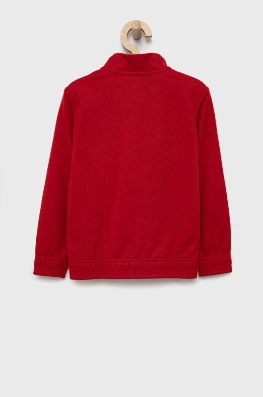Дитяча кофта adidas Performance H57563 колір червоний однотонна фото 2