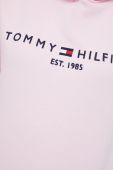 Кофта Tommy Hilfiger жіноча колір рожевий з капюшоном з аплікацією