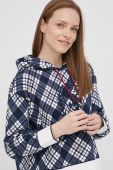 Бавовняна кофта Tommy Hilfiger Icon жіноча колір синій з аплікацією