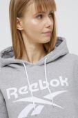 Кофта Reebok GS9391 жіноча колір сірий з принтом
