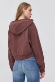 Бавовняна кофта Young Poets Society Jola жіноча колір коричневий гладка