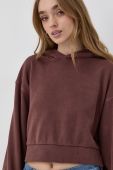 Бавовняна кофта Young Poets Society Jola жіноча колір коричневий гладка