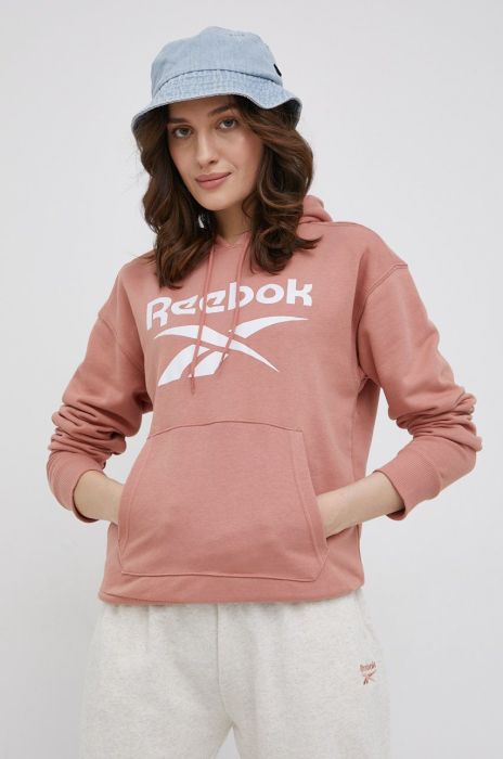 Кофта Reebok HB2293 жіноча колір помаранчевий з принтом HB2293-CANCOR