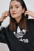 Кофта adidas Originals Adicolor HC7050 жіноча колір чорний з принтом HC7050-BLACK