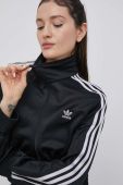 Кофта adidas Originals Adicolor HF7535 жіноча колір чорний однотонна HF7535-BLACK