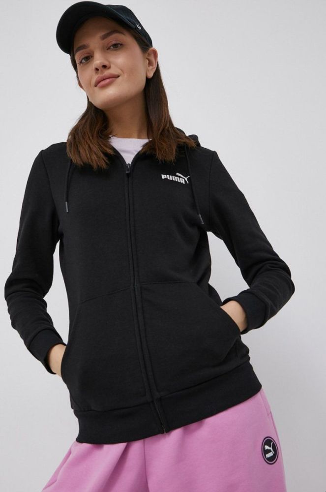 Кофта Puma 586813 жіноча колір чорний з принтом фото 4