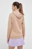 Кофта Puma жіноча колір бежевий з капюшоном з аплікацією