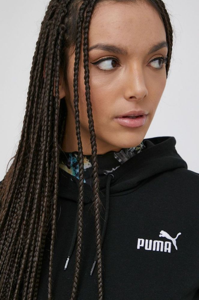 Кофта Puma 848332 жіноча колір чорний з аплікацією фото 4