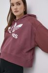 Бавовняна кофта adidas Originals HC7035 жіноча колір рожевий з принтом HC7035-QUICRI