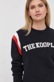 Бавовняна кофта The Kooples жіноча колір чорний з аплікацією
