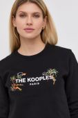 Кофта The Kooples жіноча колір чорний з принтом (2196420)