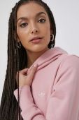Бавовняна кофта adidas Originals Trefoil Moments HE9540 жіноча колір рожевий з аплікацією HE9540-WONMAU