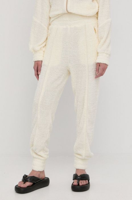 Штани Notes du Nord жіночі колір бежевий однотонні