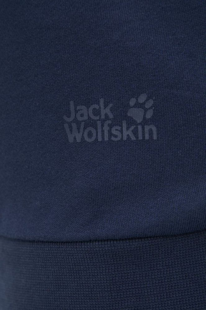 Кофта Jack Wolfskin жіноча колір синій з принтом фото 5