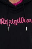 Бавовняна кофта RefrigiWear жіноча колір чорний з принтом