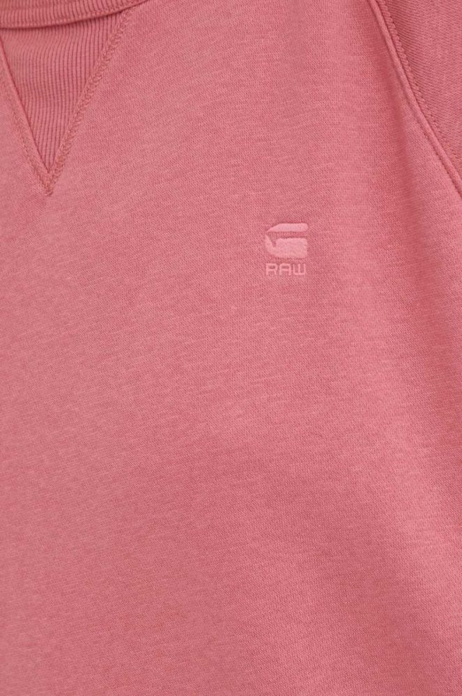 Кофта G-Star Raw жіноча колір рожевий однотонна фото 5