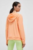 Кофта Under Armour жіноча колір помаранчевий з капюшоном з принтом
