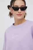 Кофта Karl Kani жіноча колір фіолетовий з аплікацією
