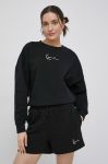 Кофта Karl Kani жіноча колір чорний з аплікацією Кофта Karl Kani жіноча колір чорний з аплікацією