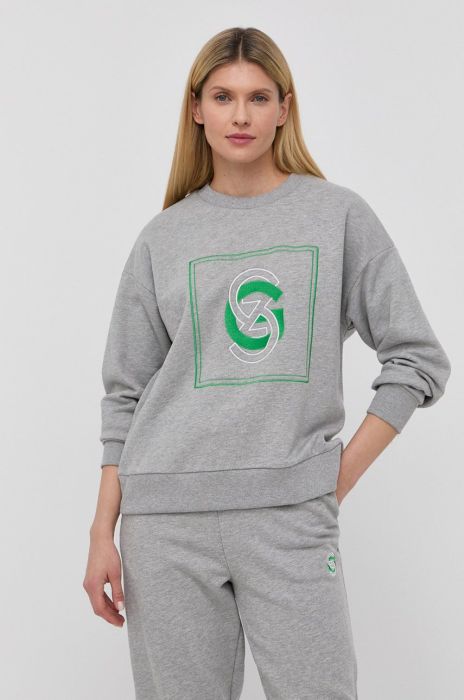 Кофта Gestuz Tara жіноча колір сірий з аплікацією