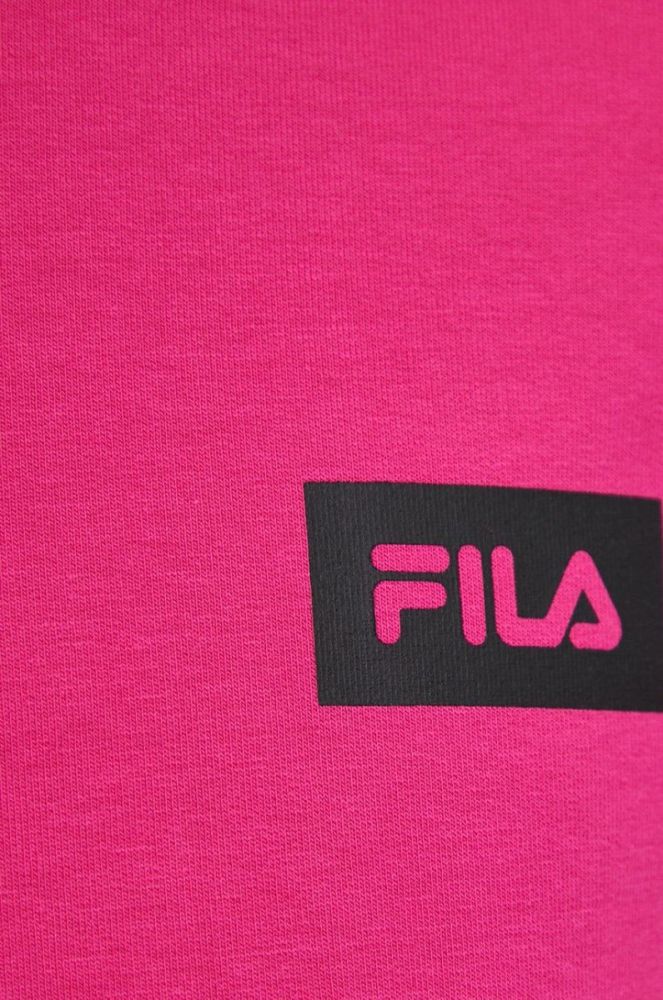 Кофта Fila жіноча колір фіолетовий однотонна фото 5