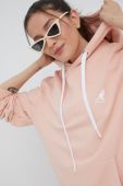 Бавовняна кофта Kangol жіноча колір рожевий однотонна KLEU002.D-116