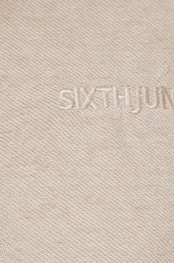 Кофта Sixth June жіноча колір бежевий однотонна фото 5
