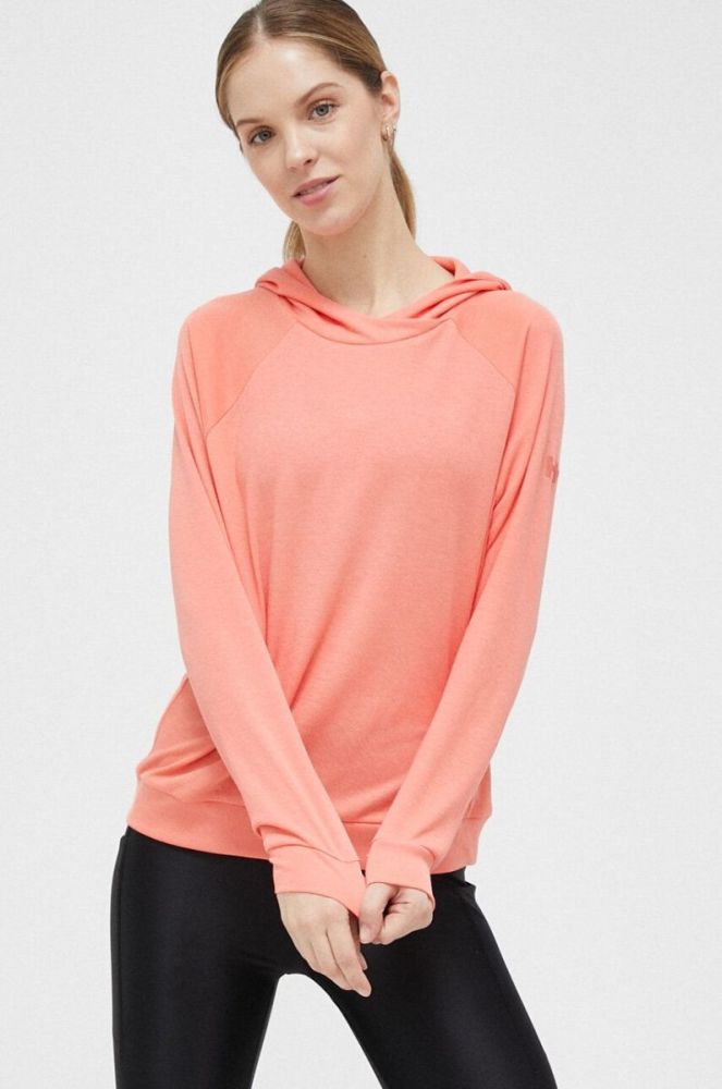 Спортивна кофта Helly Hansen Inshore жіноча колір помаранчевий з капюшоном однотонна фото 2
