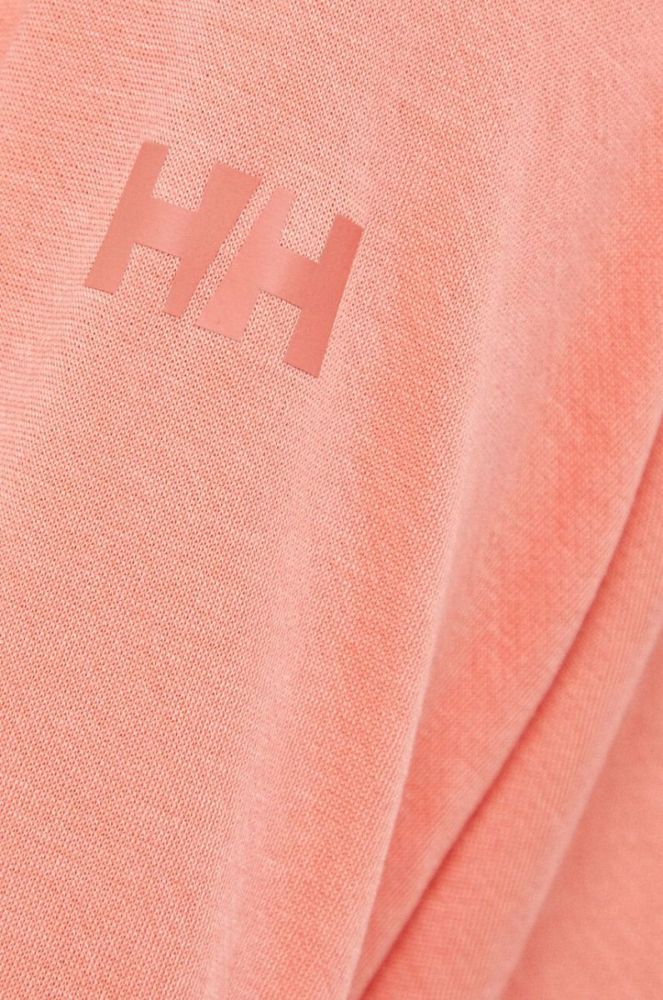 Спортивна кофта Helly Hansen Inshore жіноча колір помаранчевий з капюшоном однотонна фото 5
