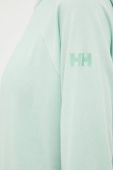 Спортивна кофта Helly Hansen Inshore жіноча колір бірюзовий з капюшоном однотонна