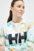 Бавовняна кофта Helly Hansen жіноча  з принтом 34261.-853 колір зелений