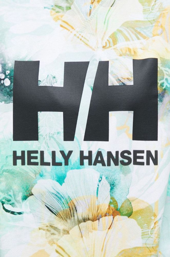Бавовняна кофта Helly Hansen жіноча  з принтом 34261.-853 колір зелений фото 5