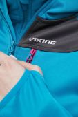 Спортивна кофта Viking Yosemite з капюшоном однотонна колір блакитний