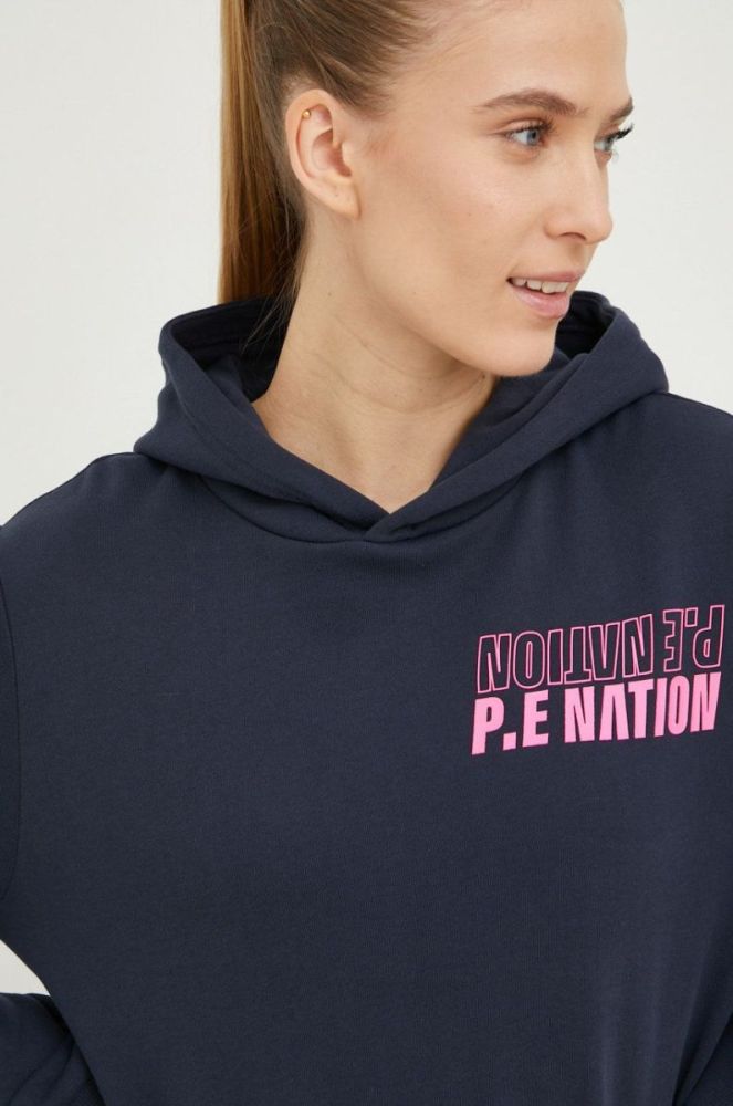 Кофта P.E Nation жіноча колір синій з принтом фото 5
