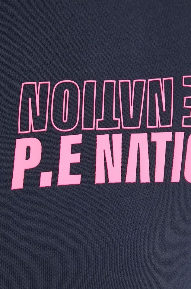 Кофта P.E Nation жіноча колір синій з принтом фото 6