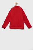 Дитяча кофта adidas Originals колір червоний однотонна