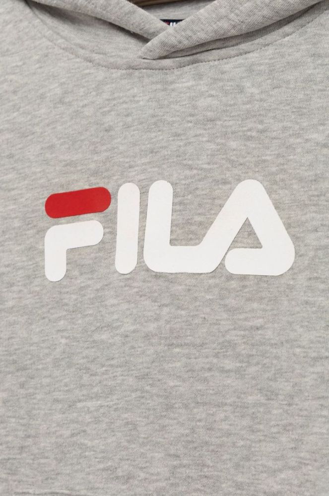 Дитяча кофта Fila колір сірий з принтом (2072007) фото 3
