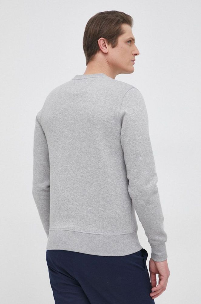 Кофта Tommy Hilfiger чоловіча колір сірий з аплікацією (1970414) фото 3