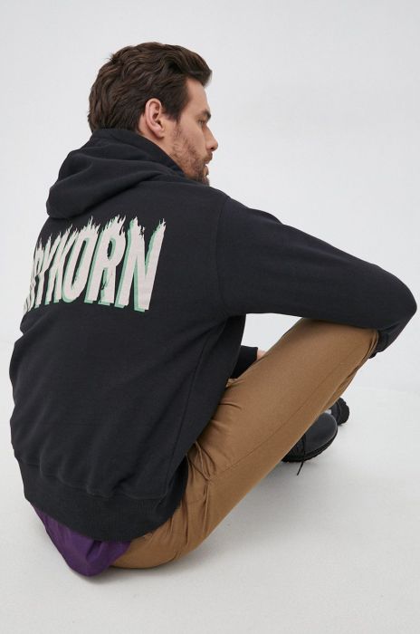 Кофта Drykorn Bradley Flame чоловіча колір чорний з принтом