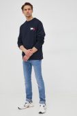 Кофта Tommy Hilfiger чоловіча колір синій з аплікацією (2210913)