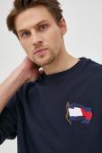 Кофта Tommy Hilfiger чоловіча колір синій з аплікацією (2210913)