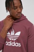 Бавовняна кофта adidas Originals HE9498 чоловіча колір рожевий з принтом HE9498-QCRI/WHT
