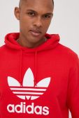 Бавовняна кофта adidas Originals Adicolor HE9500 чоловіча колір червоний з принтом HE9500-VIRED/WHT