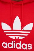 Бавовняна кофта adidas Originals Adicolor HE9500 чоловіча колір червоний з принтом HE9500-VIRED/WHT