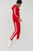 Кофта adidas Originals Adicolor чоловіча колір червоний з аплікацією