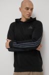 Кофта для бігу adidas Performance Run Icon HE2472 чоловіча колір чорний з принтом